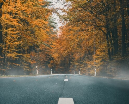 Fall and winter driving in Edmonds, Washington